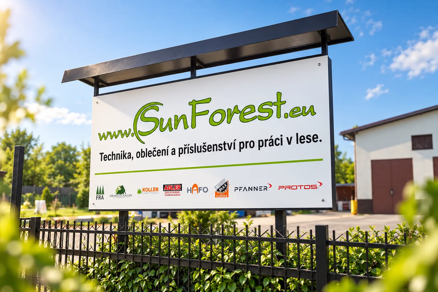 SunForest – reklamní cedule