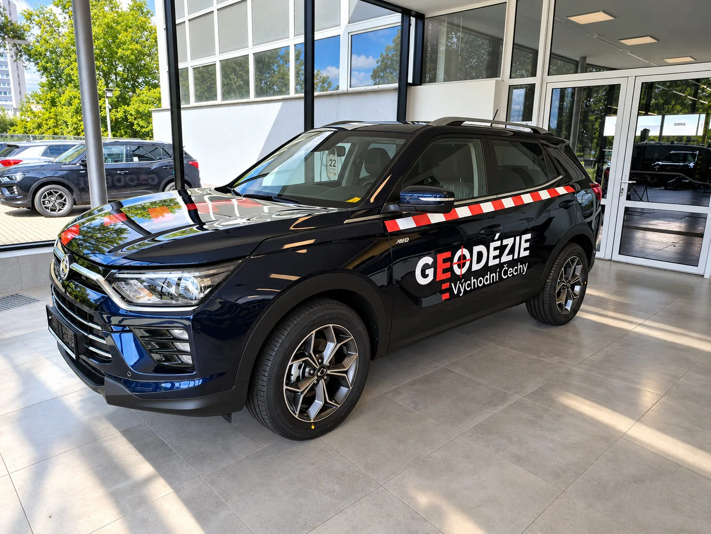 Realizace polepu vozu Geodézie Východní Čechy