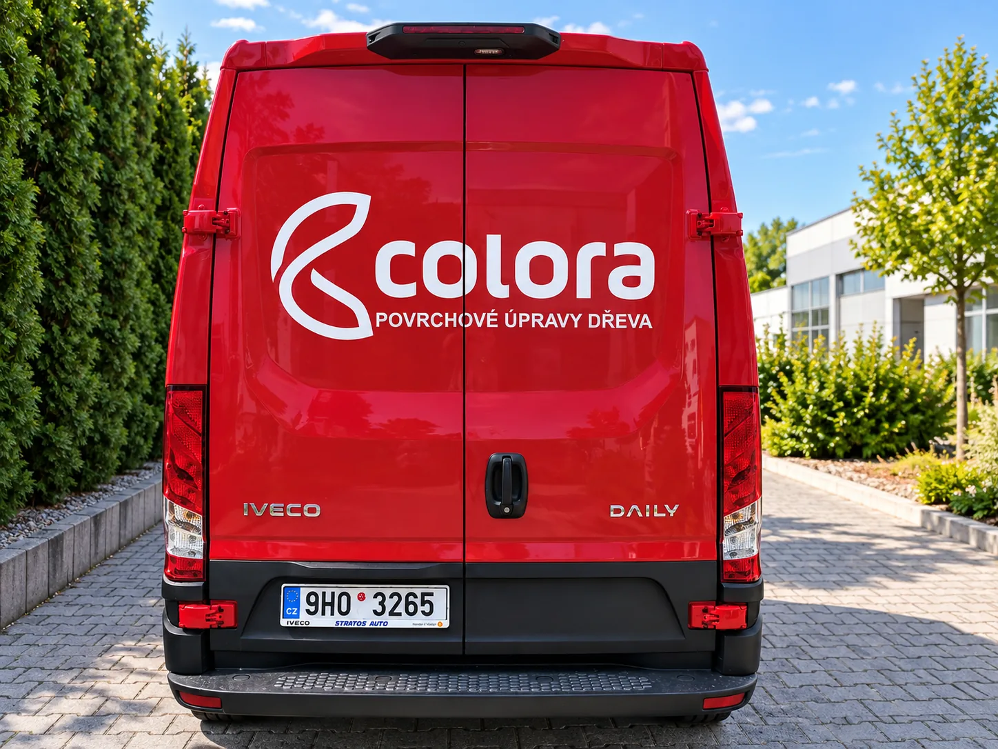COLORA – polep zadních dveří dodávky