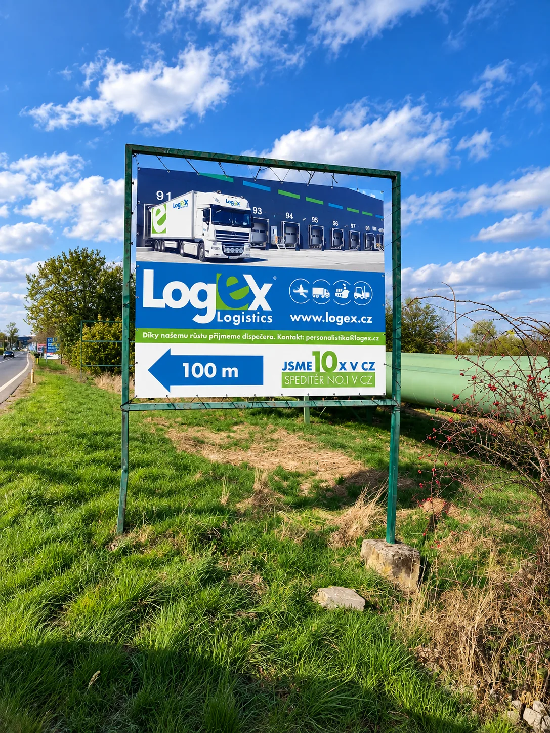 LogEx Logistics – realizace reklamního banneru